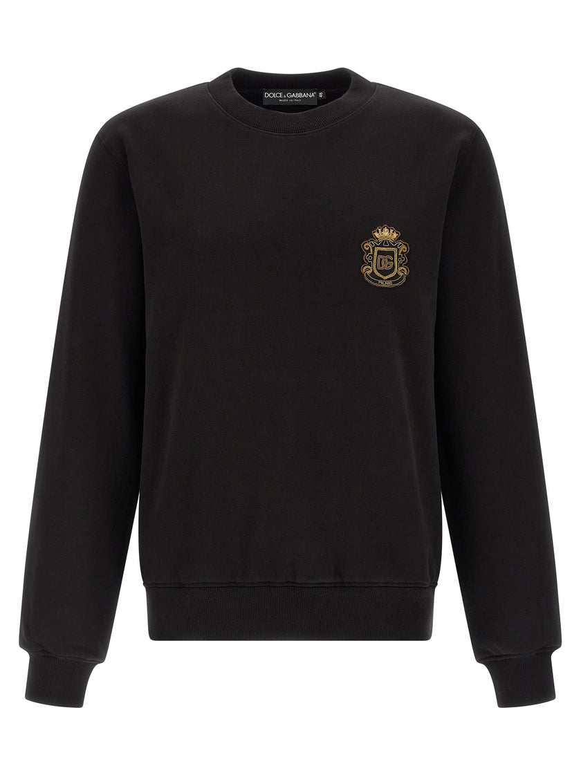 Dolce & Gabbana Schwarzer Baumwoll-Sweatshirt