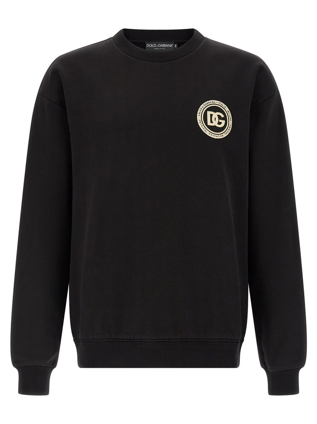 Dolce & Gabbana Schwarzer Baumwoll-Sweatshirt
