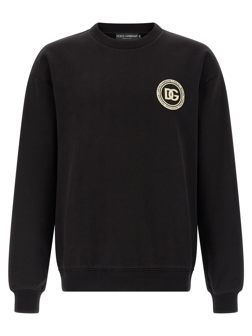 Dolce & Gabbana Schwarzer Baumwoll-Sweatshirt