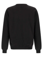 Dolce & Gabbana schwarzes Baumwoll-Sweatshirt mit DG-Logo und Rundhalsausschnitt