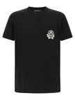 Dolce & Gabbana Schwarzes Baumwoll-T-Shirt