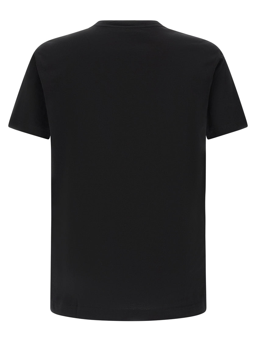 Dolce & Gabbana Schwarzes Baumwoll-T-Shirt