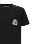 Dolce & Gabbana Schwarzes Baumwoll-T-Shirt
