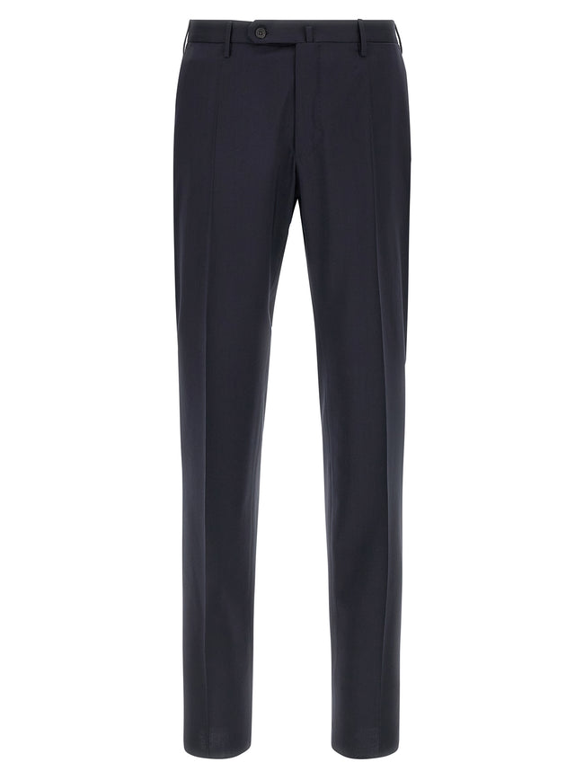 Incotex Blaue Hose aus reiner Schurwolle
