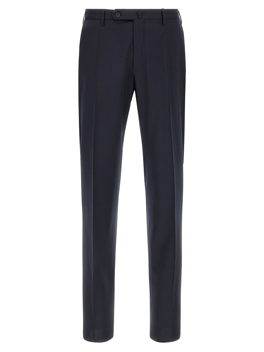 Incotex Blaue Hose aus reiner Schurwolle