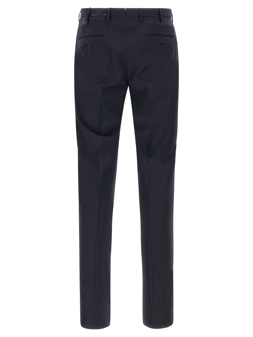 Incotex Blaue Hose aus reiner Schurwolle