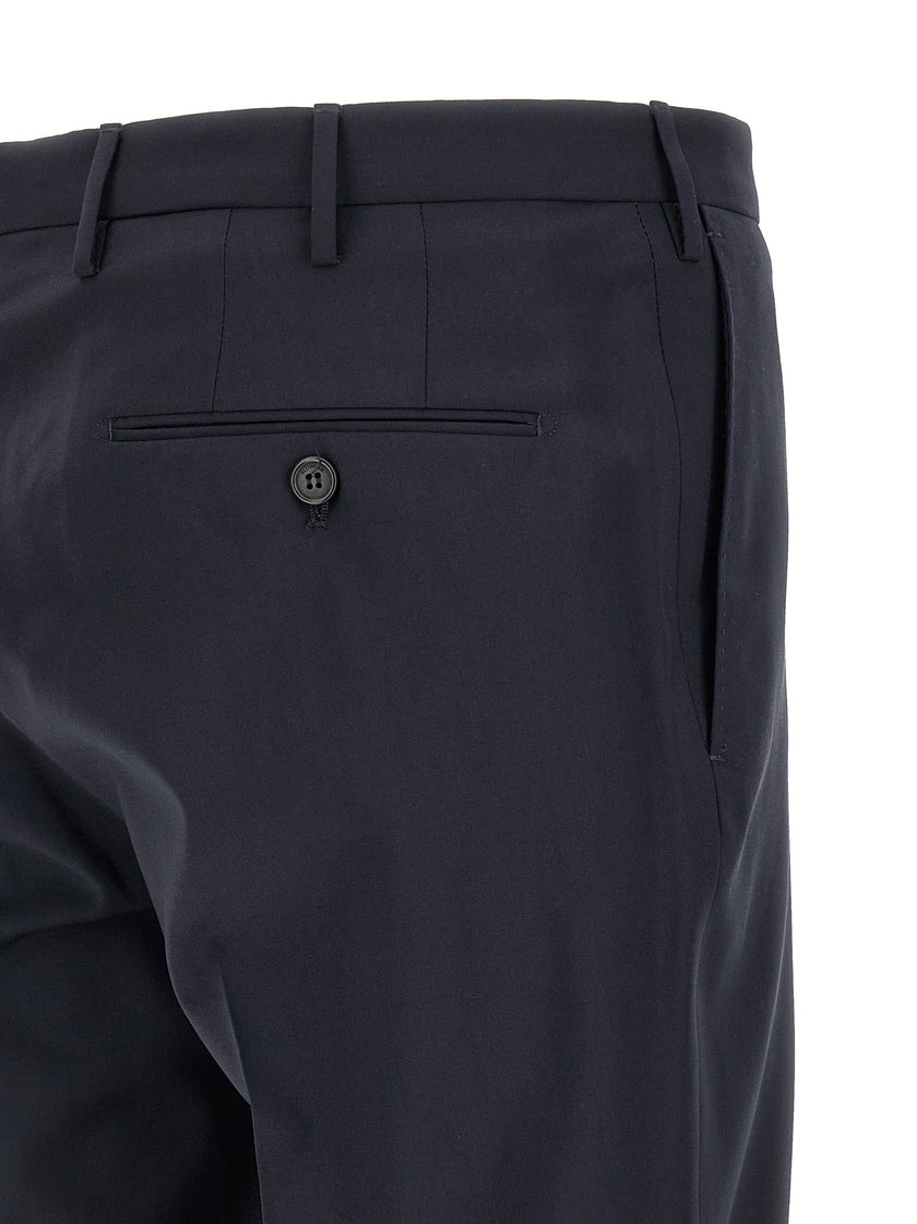 Incotex Blaue Hose aus reiner Schurwolle