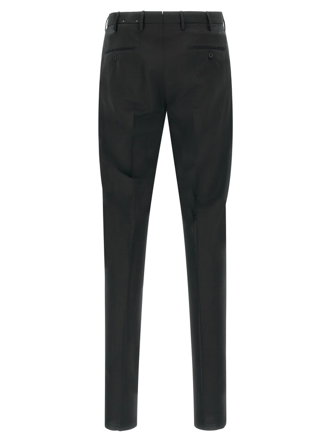 Incotex Schwarze Hose aus reiner Schurwolle