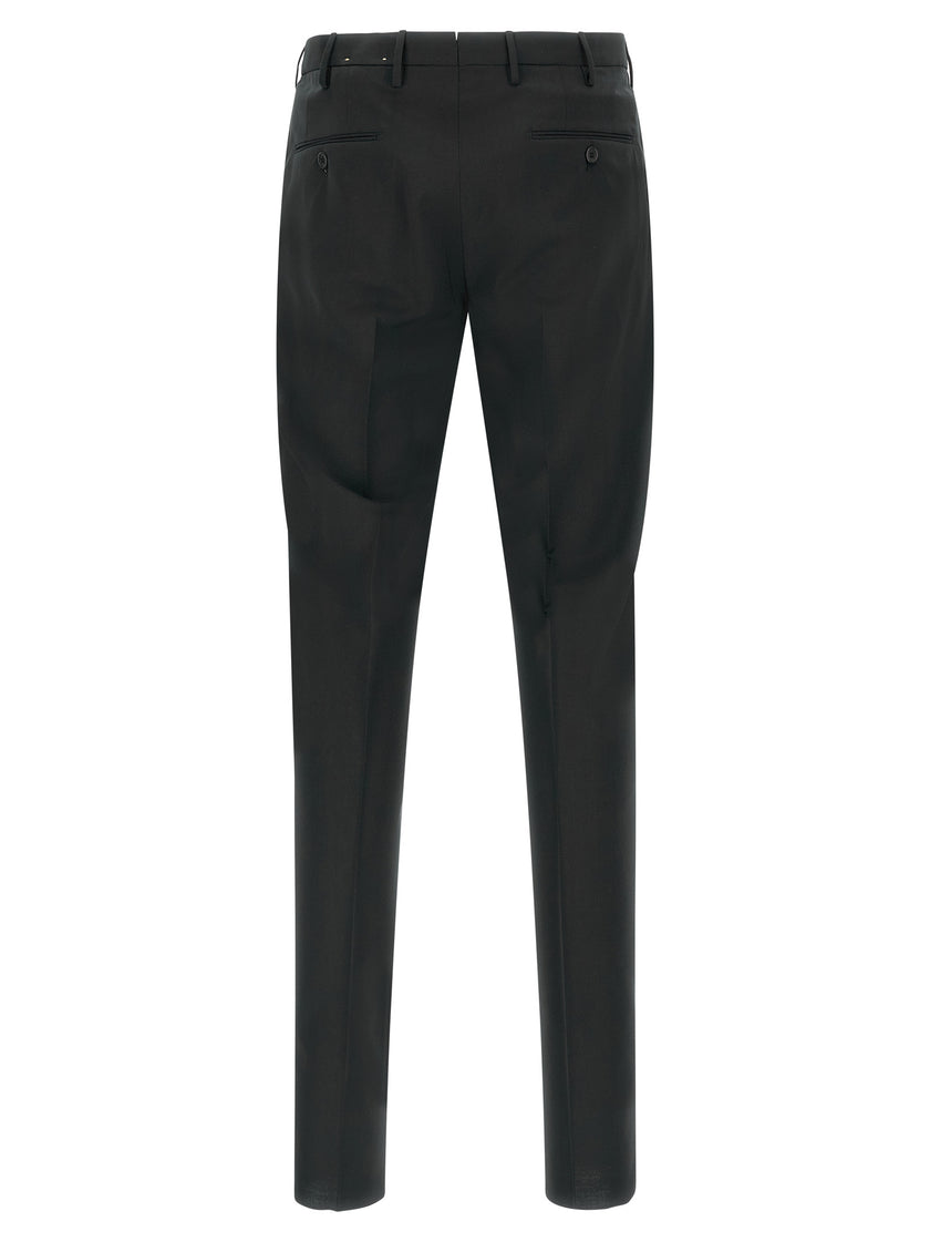 Incotex Schwarze Hose aus reiner Schurwolle