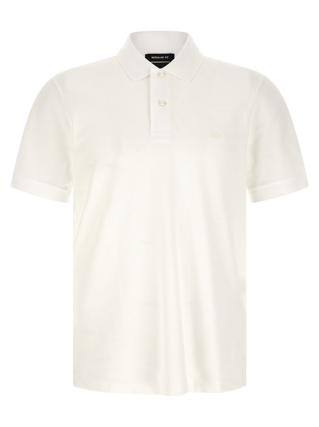 Hugo Boss Weißes Poloshirt aus Baumwolle