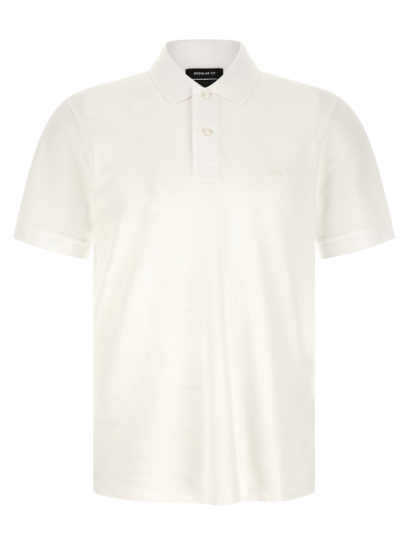 Hugo Boss Weißes Poloshirt aus Baumwolle