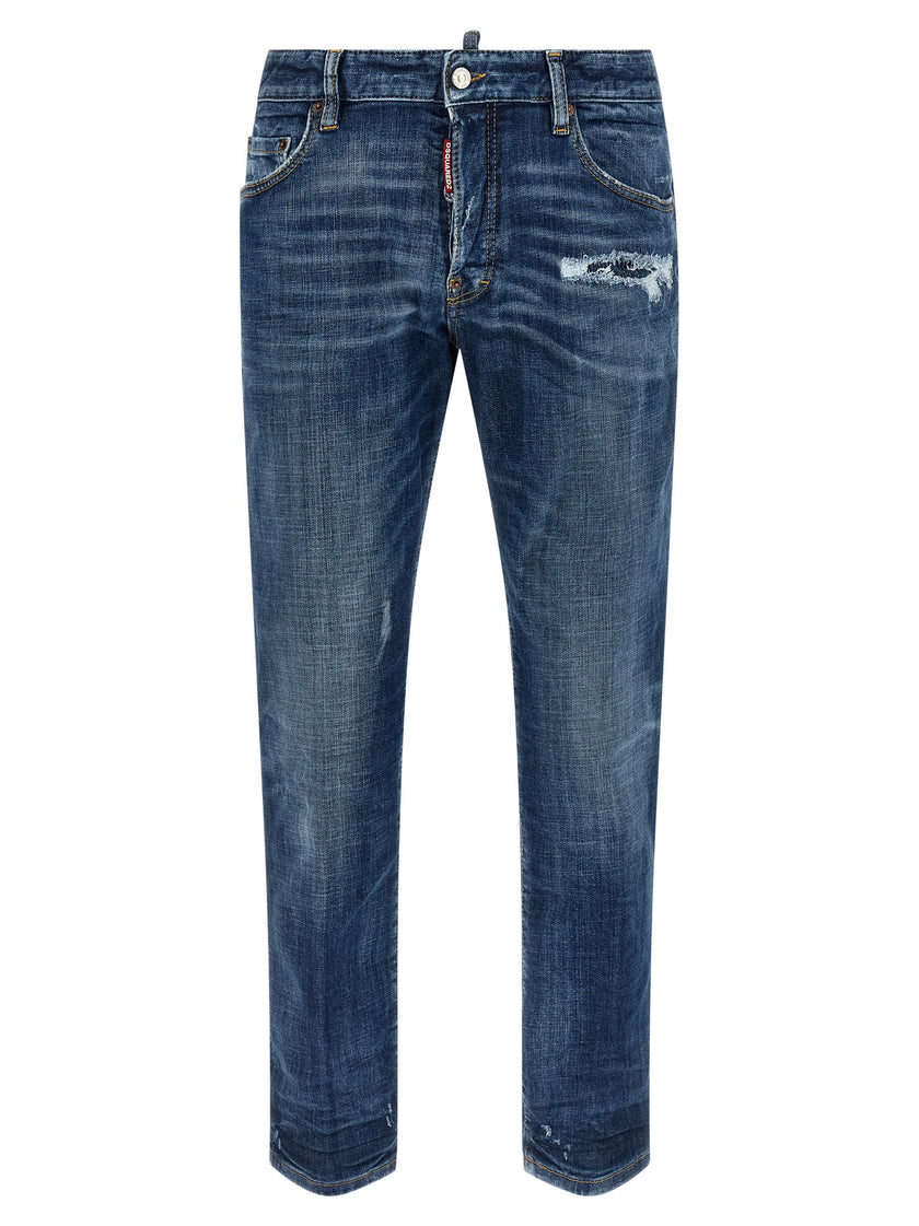 Dsquared² Blaue Baumwolljeans Denim