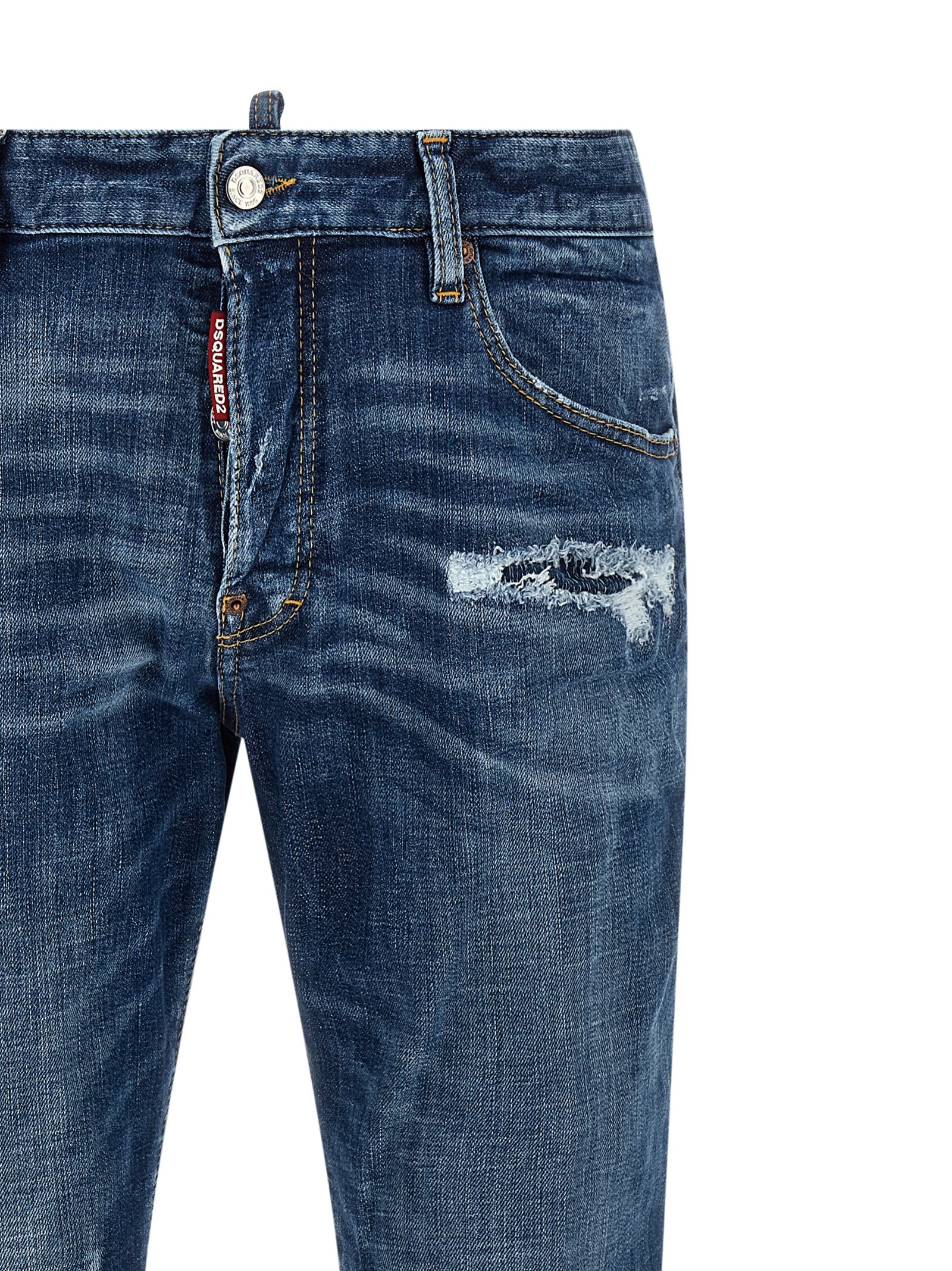 Dsquared² Blaue Baumwolljeans Denim