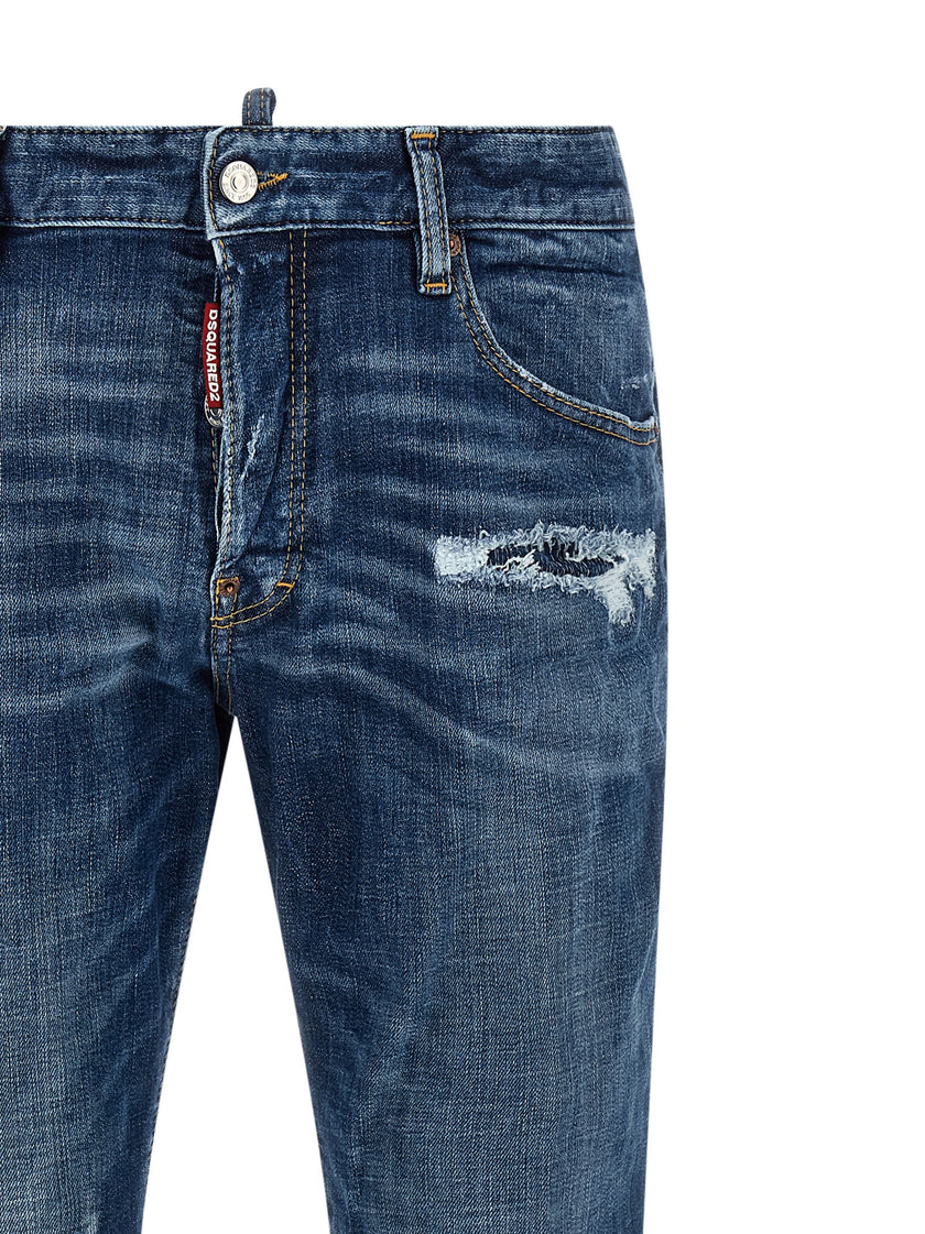 Dsquared² Blaue Baumwolljeans Denim