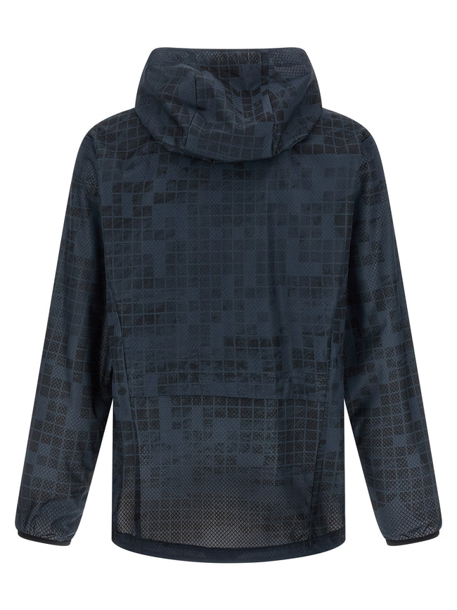Hugo Boss Blaue Gummibeschichtete Jacke