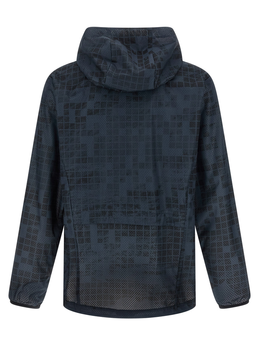Hugo Boss Blaue Gummibeschichtete Jacke