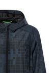 Hugo Boss Blaue Gummibeschichtete Jacke
