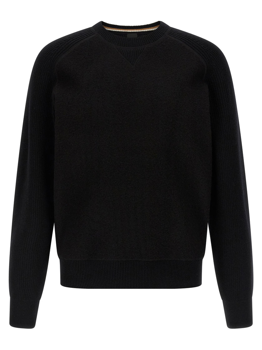 Hugo Boss Schwarzer Cardigan aus Schurwolle