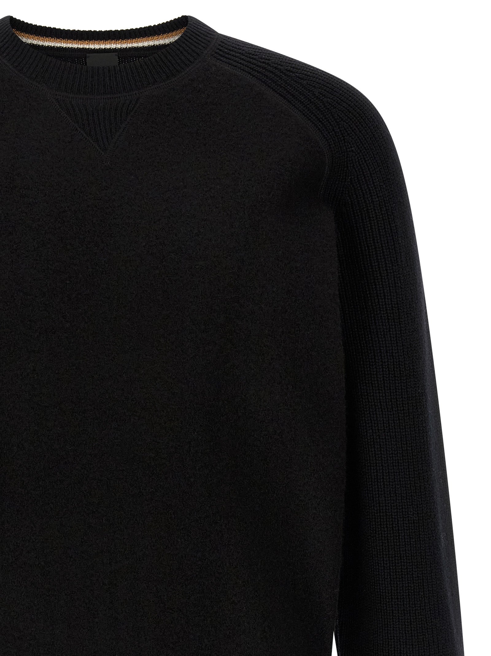 Hugo Boss Schwarzer Cardigan aus Schurwolle