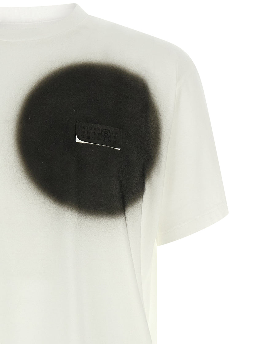 MM6 Maison Margiela Weißes Baumwoll-T-Shirt