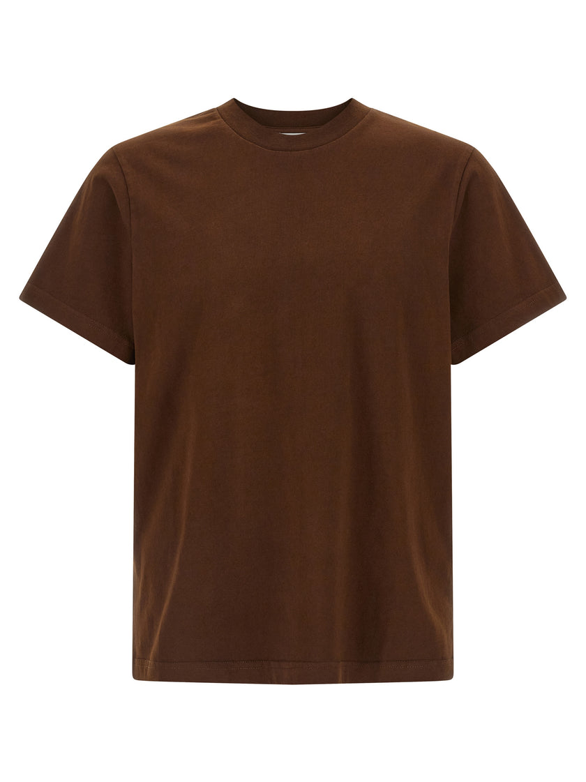 Entire Studios Braunes Baumwoll-T-Shirt