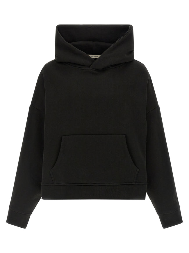 Entire Studios Schwarzer Baumwoll-Sweatshirt