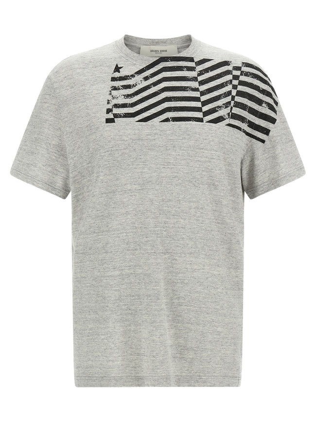 Golden Goose Graues Baumwoll-T-Shirt