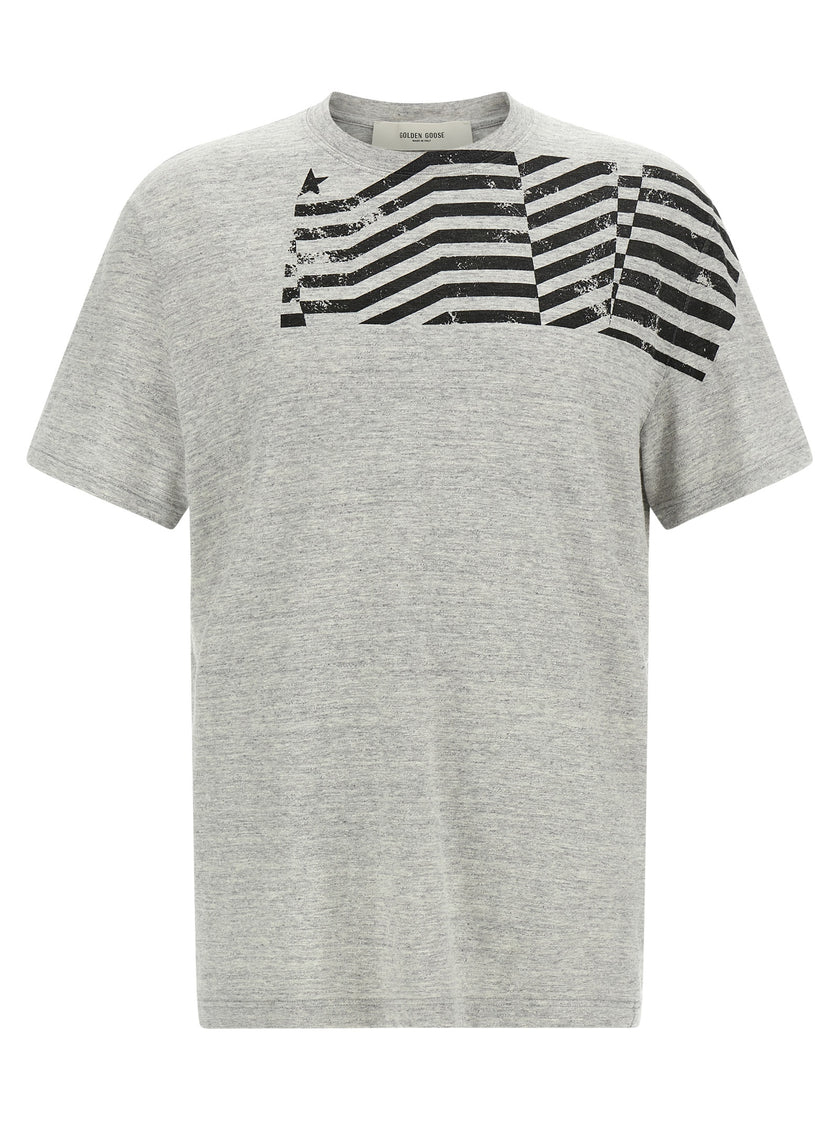 Golden Goose Graues Baumwoll-T-Shirt