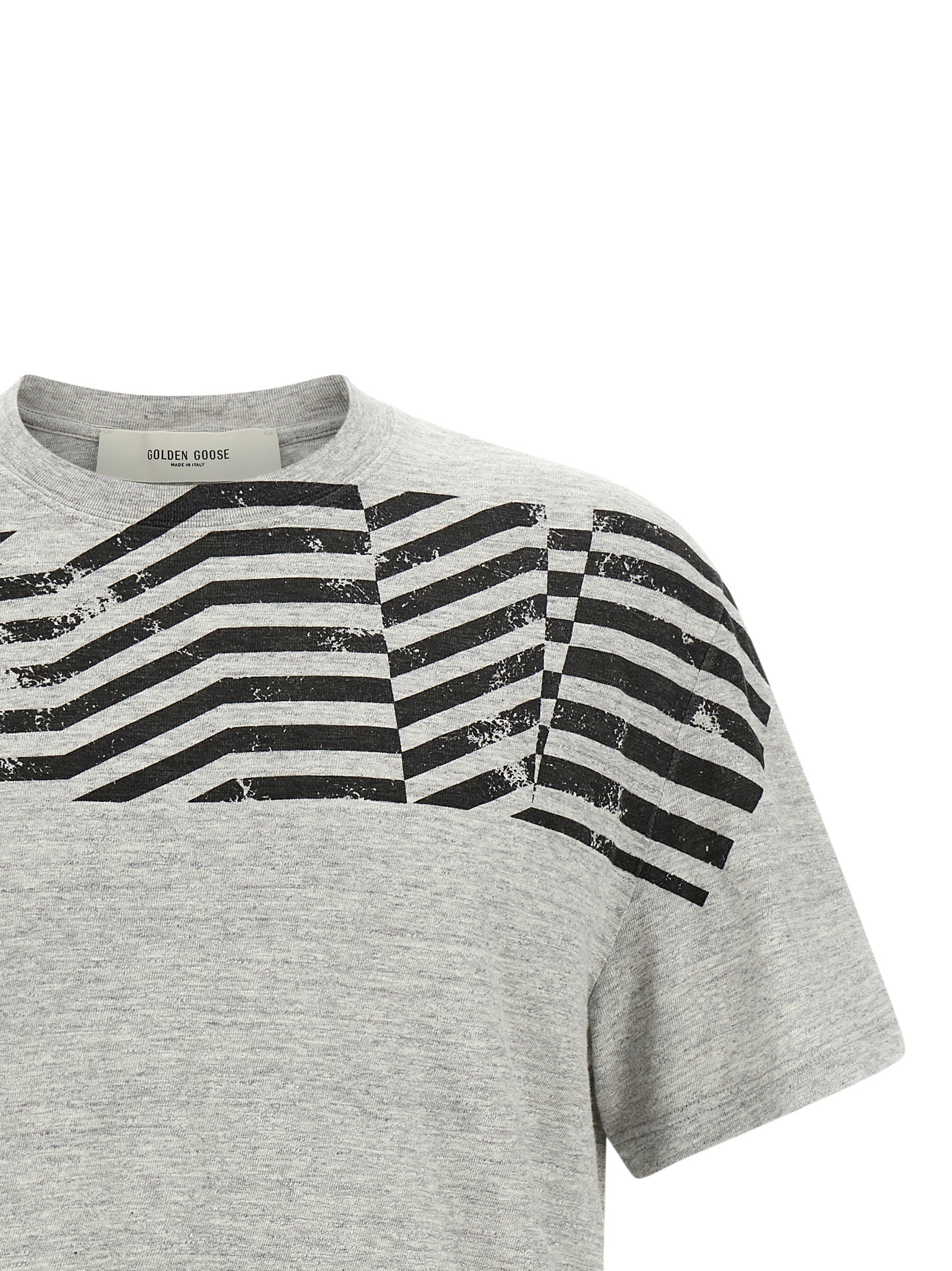 Golden Goose Graues Baumwoll-T-Shirt