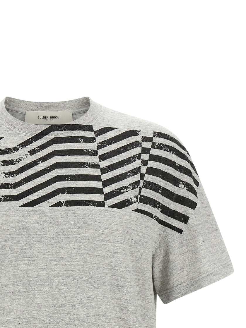 Golden Goose Graues Baumwoll-T-Shirt
