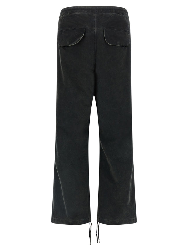 Entire Studios Schwarze Cargo-Hose aus Baumwolle