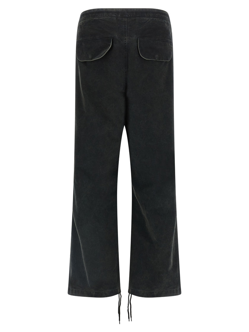 Entire Studios Schwarze Cargo-Hose aus Baumwolle