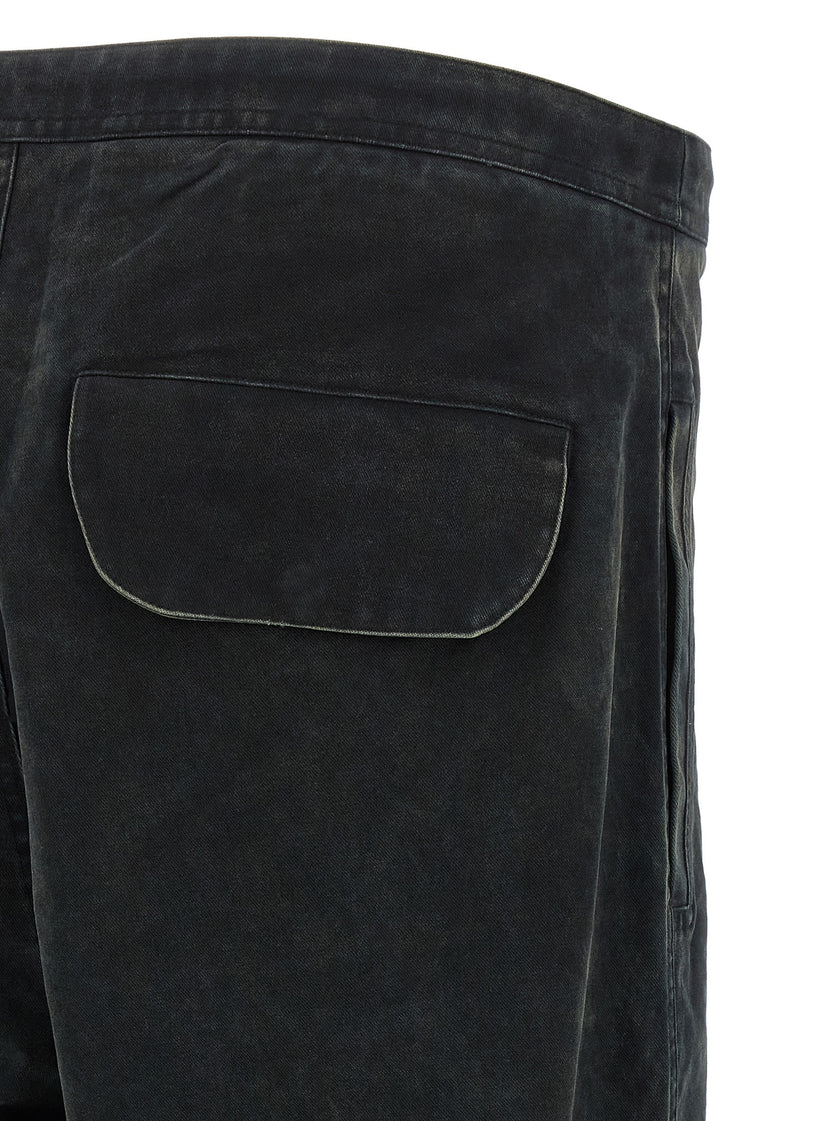 Entire Studios Schwarze Cargo-Hose aus Baumwolle
