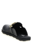 Moschino Schwarze Clogs aus Kalbsleder