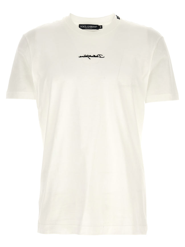 Dolce & Gabbana Weißes Baumwoll-T-Shirt
