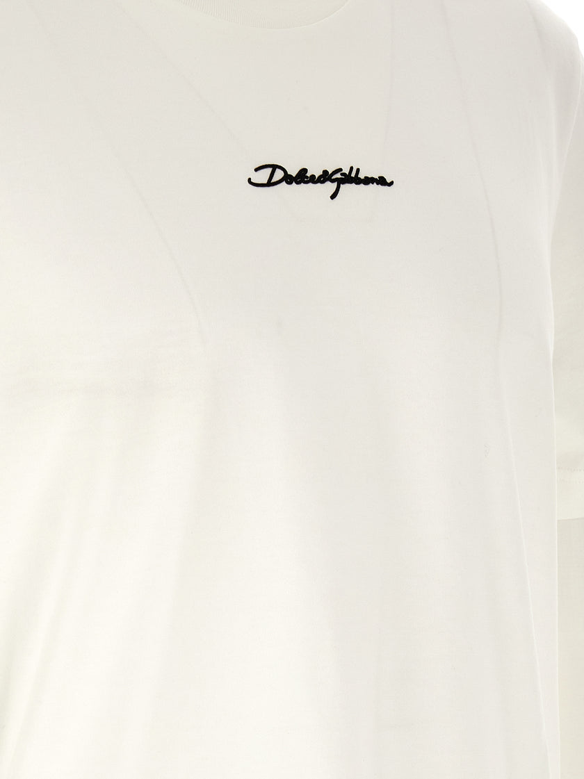 Dolce & Gabbana Weißes Baumwoll-T-Shirt
