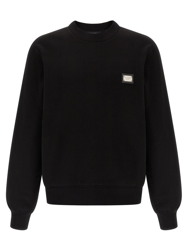 Dolce & Gabbana Schwarzer Baumwoll-Sweatshirt