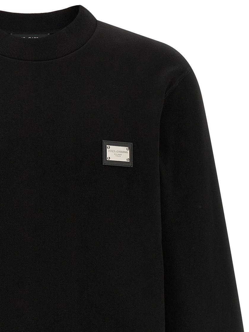 Dolce & Gabbana Schwarzer Baumwoll-Sweatshirt
