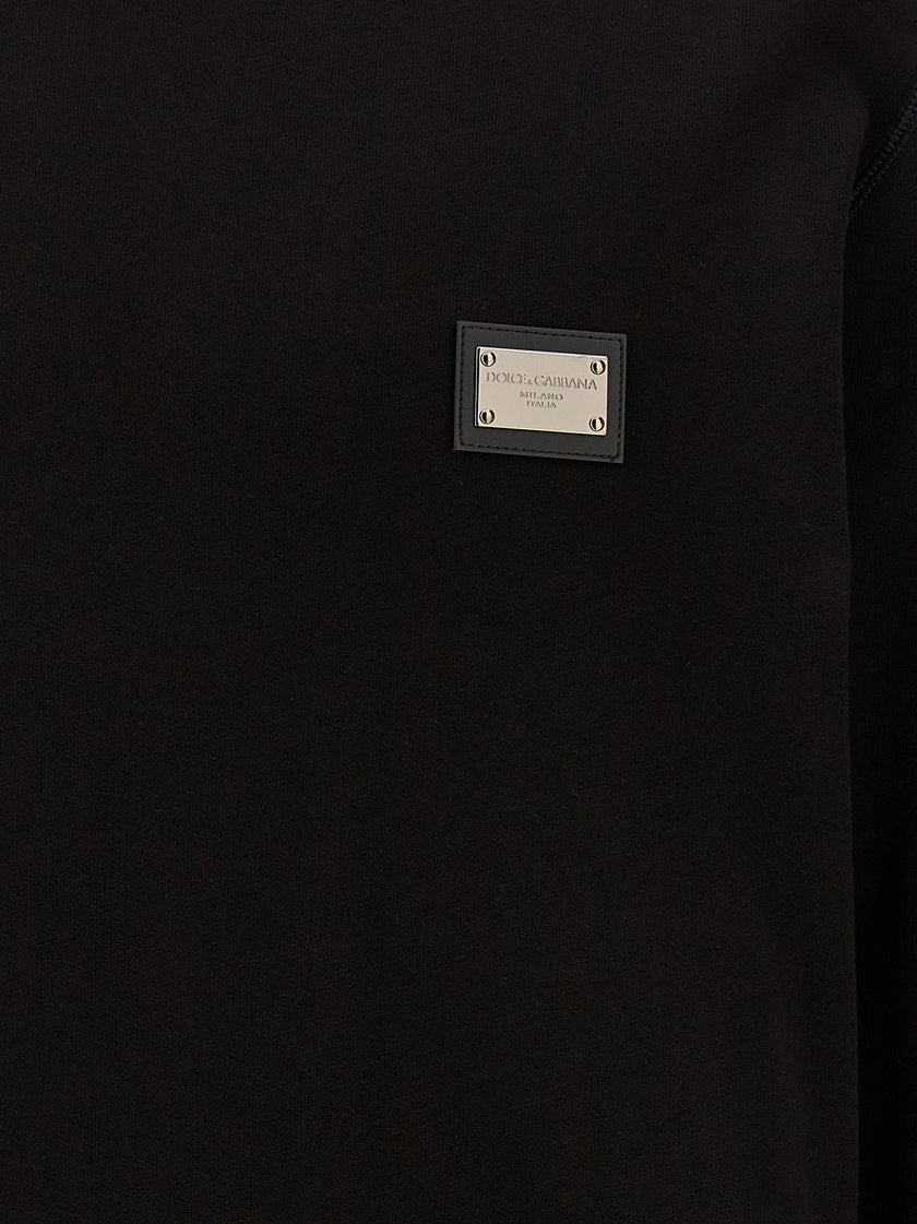 Dolce & Gabbana Schwarzer Baumwoll-Sweatshirt
