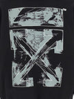 Off-White Schwarzer Baumwoll-Sweatshirt