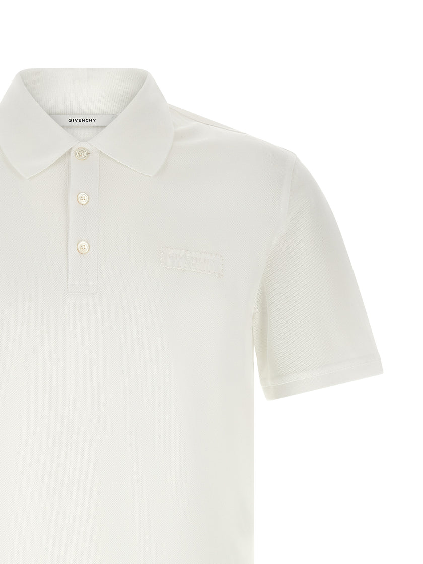 Givenchy Weißes Poloshirt aus Baumwolle