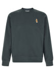 Maison Kitsuné Blauer Bio-Baumwoll-Sweatshirt