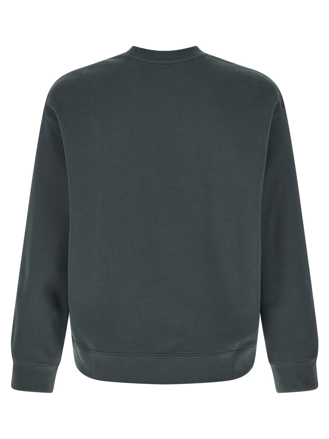 Maison Kitsuné Blauer Bio-Baumwoll-Sweatshirt