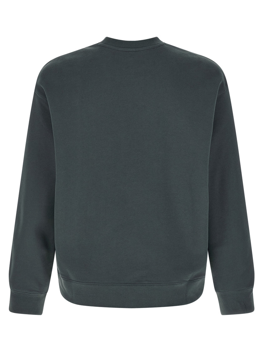 Maison Kitsuné Blauer Bio-Baumwoll-Sweatshirt