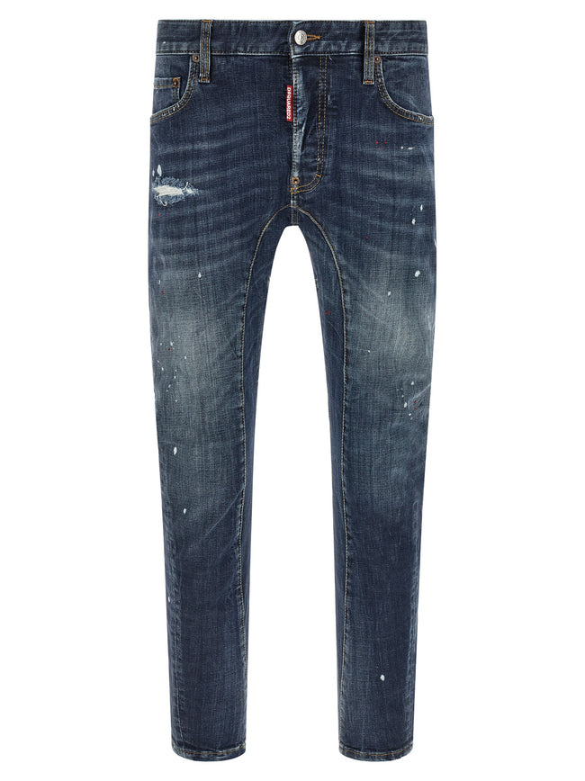 Dsquared² Blaue Baumwolljeans Denim