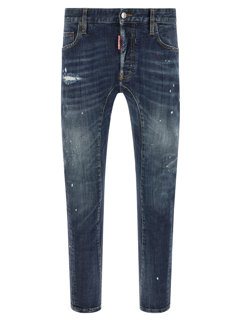 Dsquared² Blaue Baumwolljeans Denim