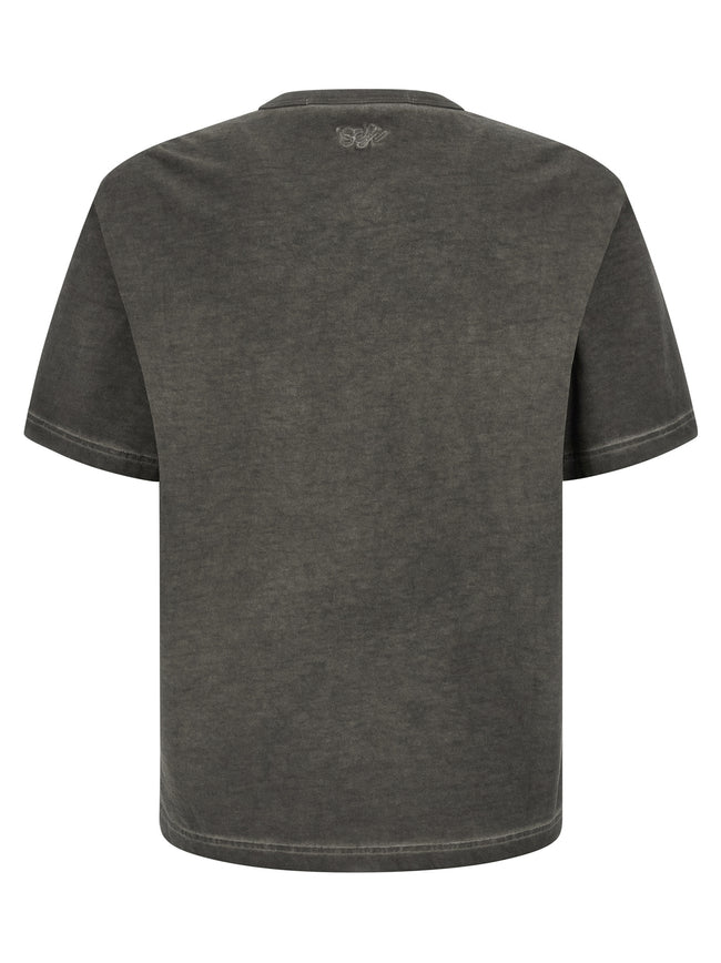 SÉFR Graues Baumwoll-T-Shirt