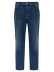 Department 5 Blaue Cropped Jeans aus Baumwolle