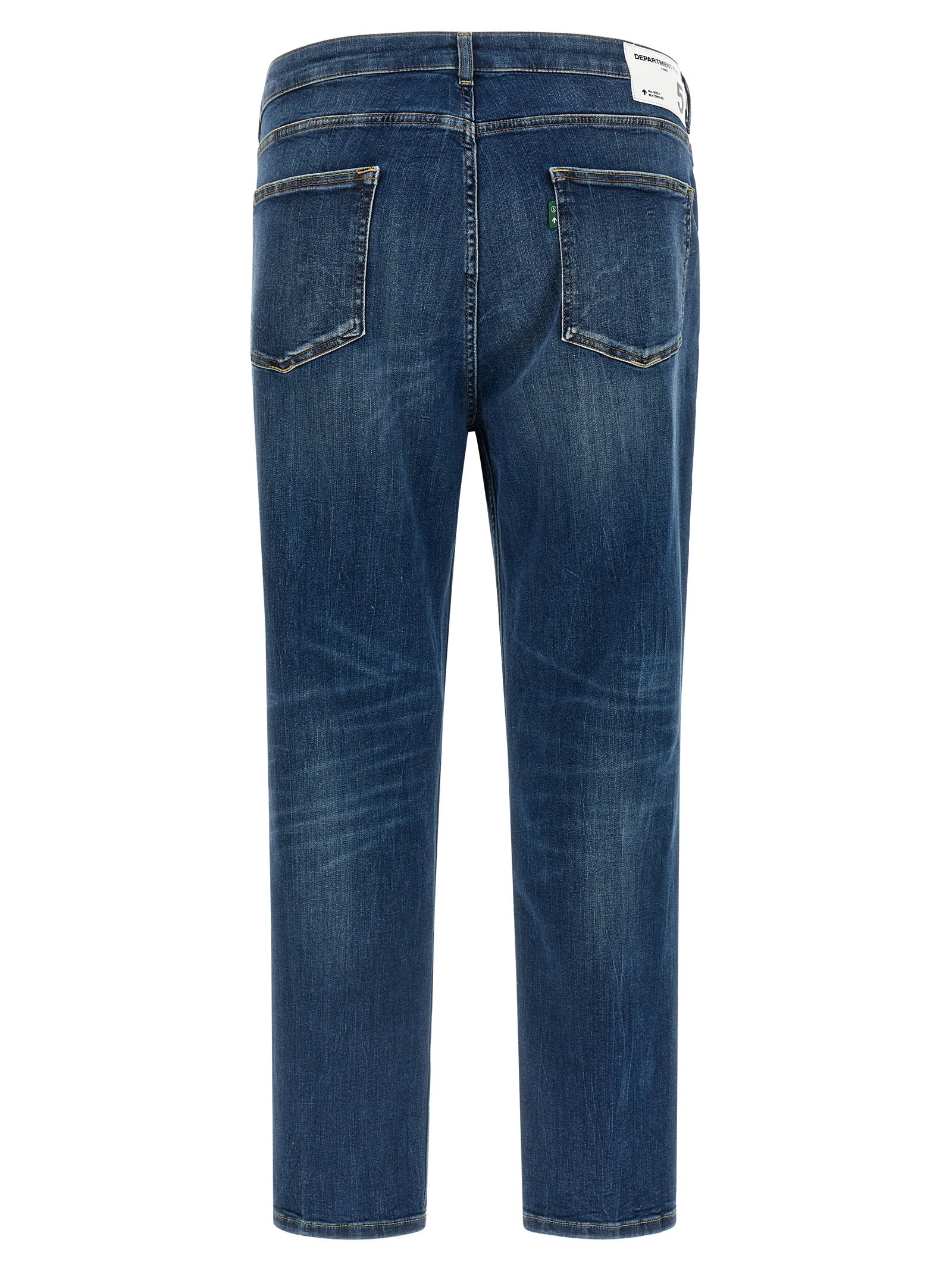 Department 5 Blaue Cropped Jeans aus Baumwolle