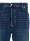 Department 5 Blaue Cropped Jeans aus Baumwolle